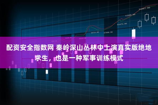 配资安全指数网 秦岭深山丛林中上演真实版绝地求生，也是一种军事训练模式